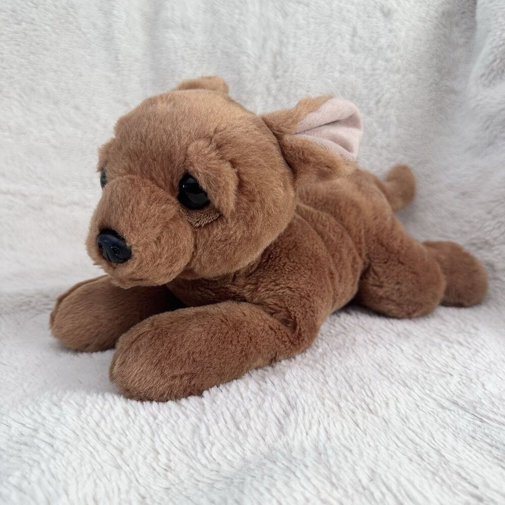 Aurora World Chihuahua Plush Dog Brown Laying 12” Stuffed Animal Toy